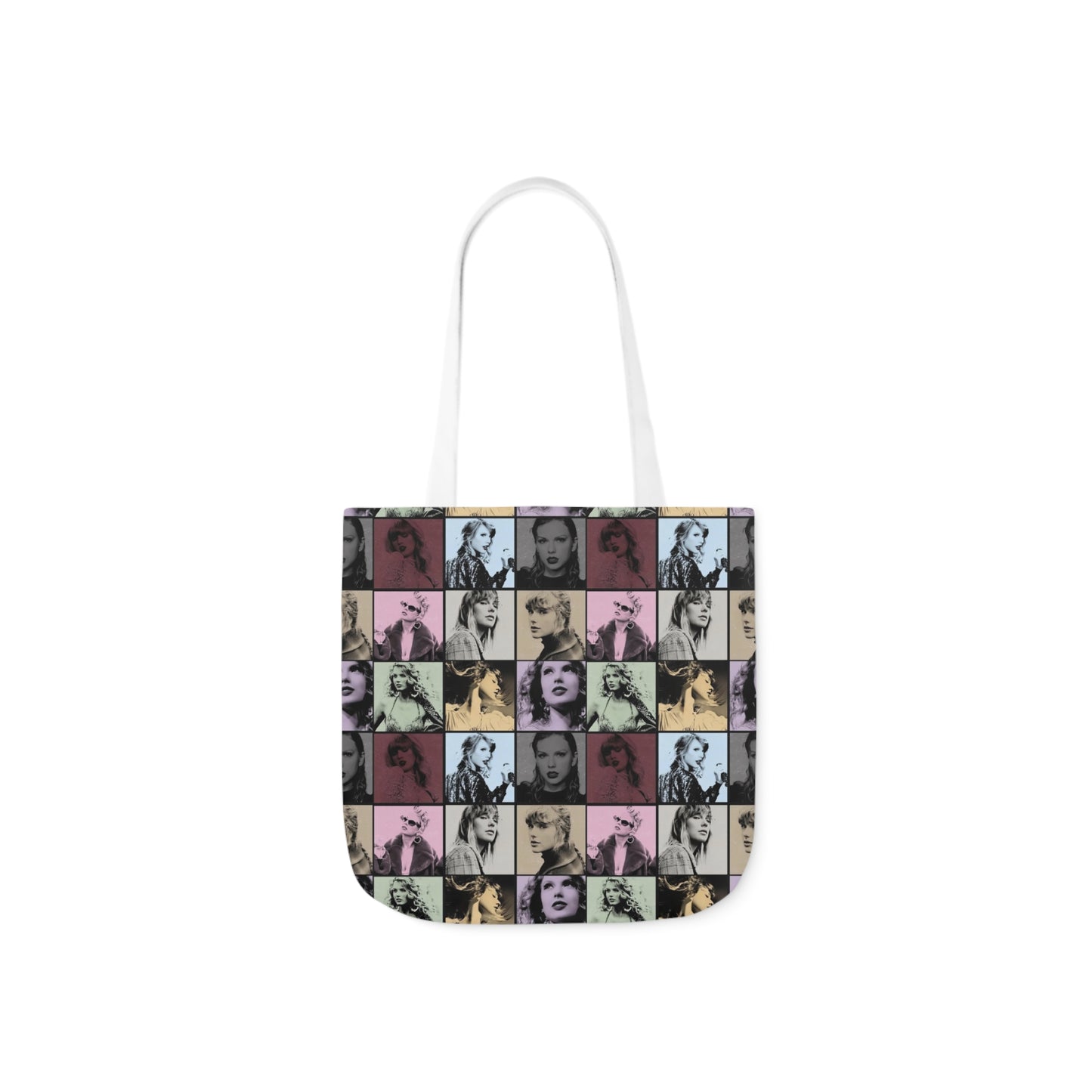 Taylor Swift Eras Collage Polyester Canvas Tote Bag