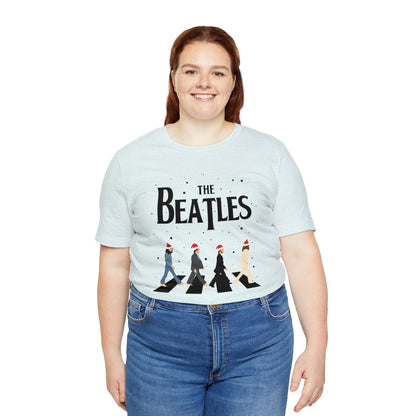 The Beatles Abbey Road Santas Unisex Jersey Short Sleeve Tee Shirt