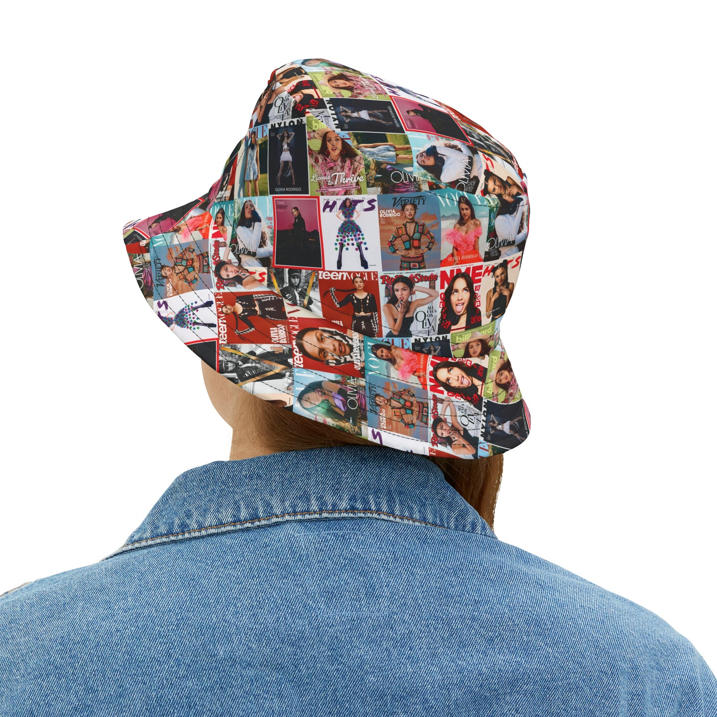 Olivia Rodrigo Magazine Cover Collage Bucket Hat