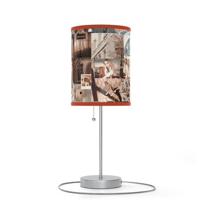 Sabrina Carpenter Peachy Princess Collage Lamp on a Stand