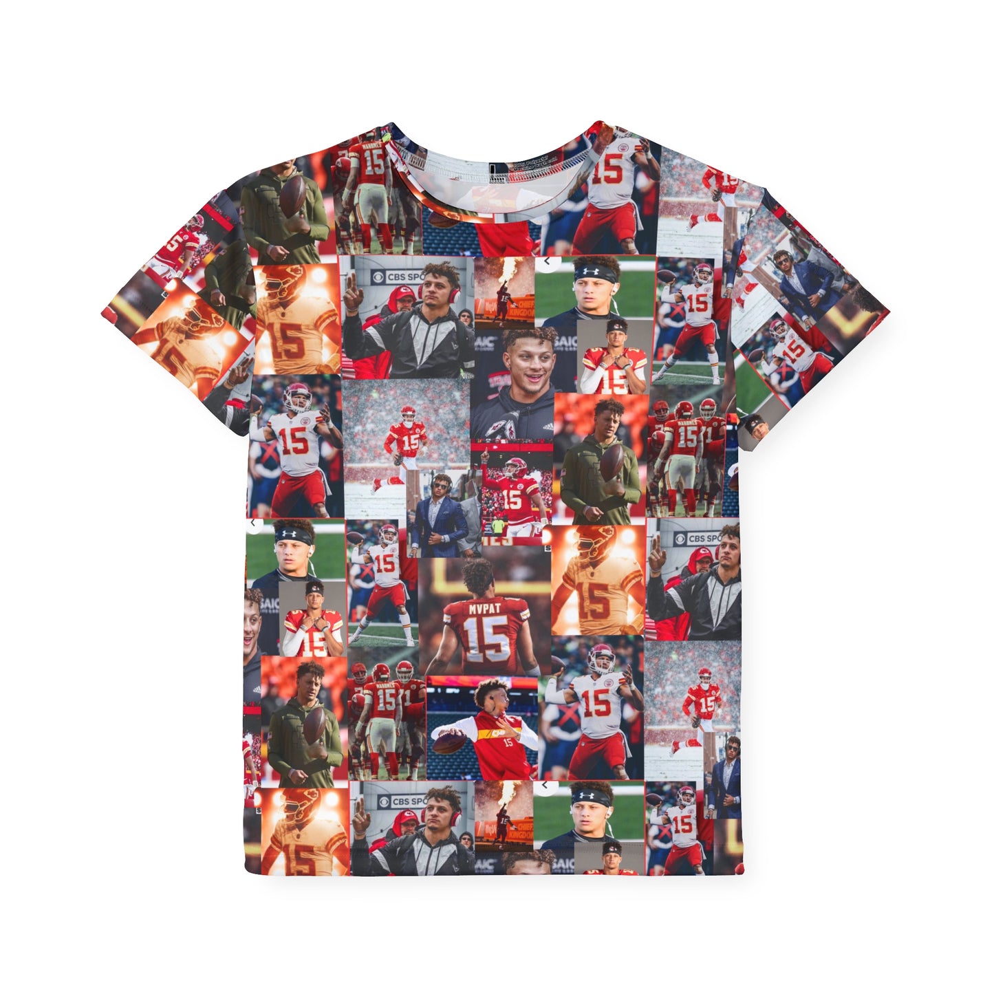 Patrick Mahomes Chiefs MVPAT Photo Collage Kids Sports Jersey