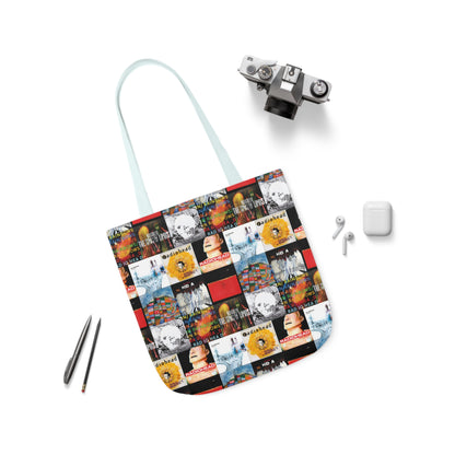 Radiohead Album Cover Collage Polyester Canvas Tote Bag