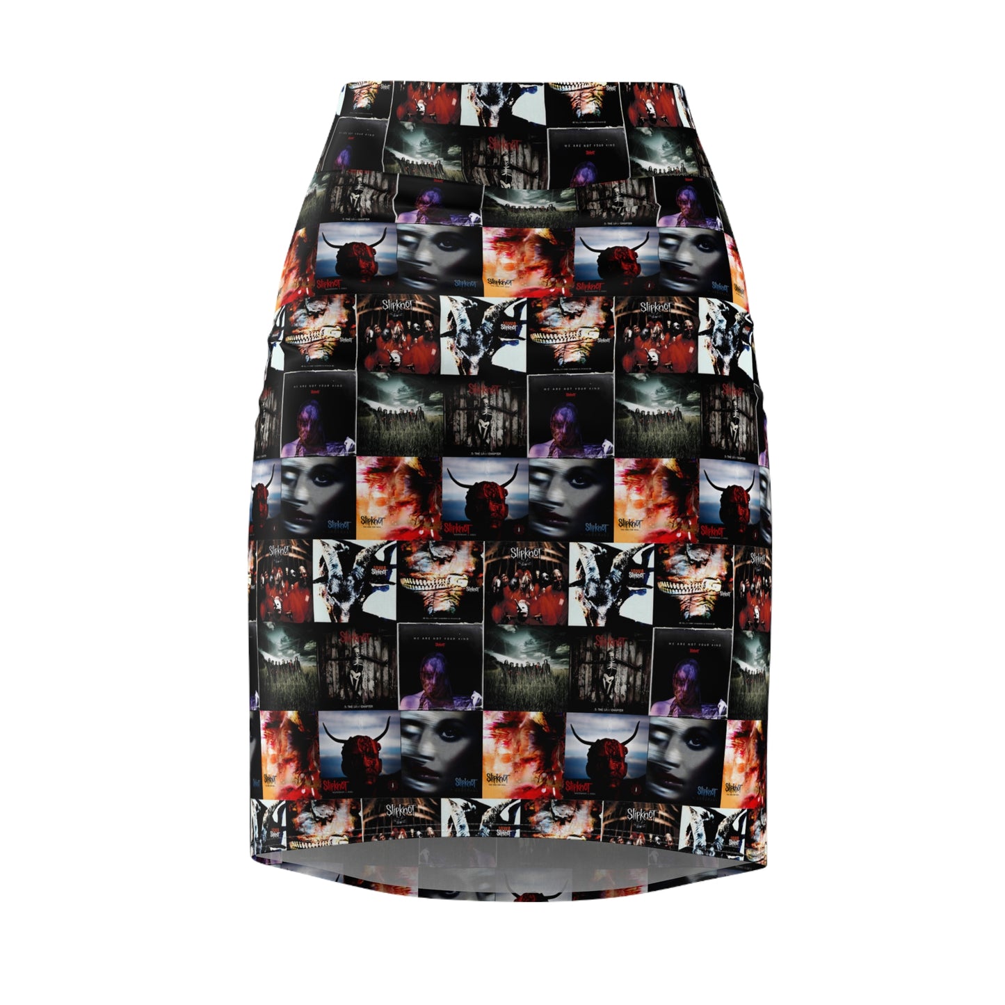 Slipknot Album Art Collage Women's Pencil Skirt