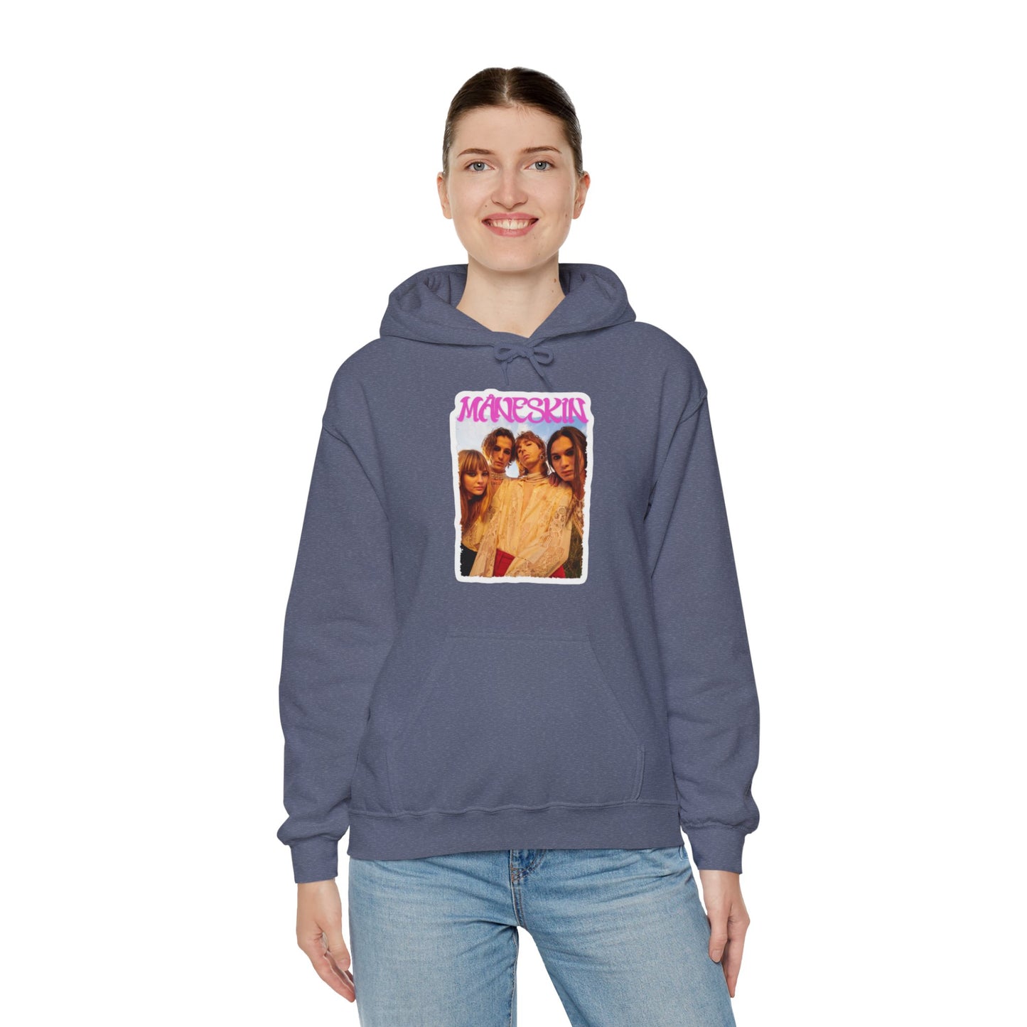 Måneskin Group Photo Unisex Heavy Blend Hooded Sweatshirt