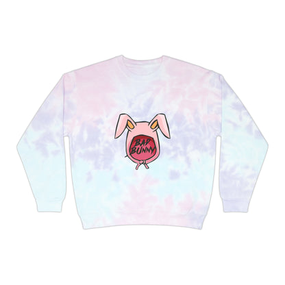 Bad Bunny Hoodie Logo Unisex Tie-Dye Sweatshirt