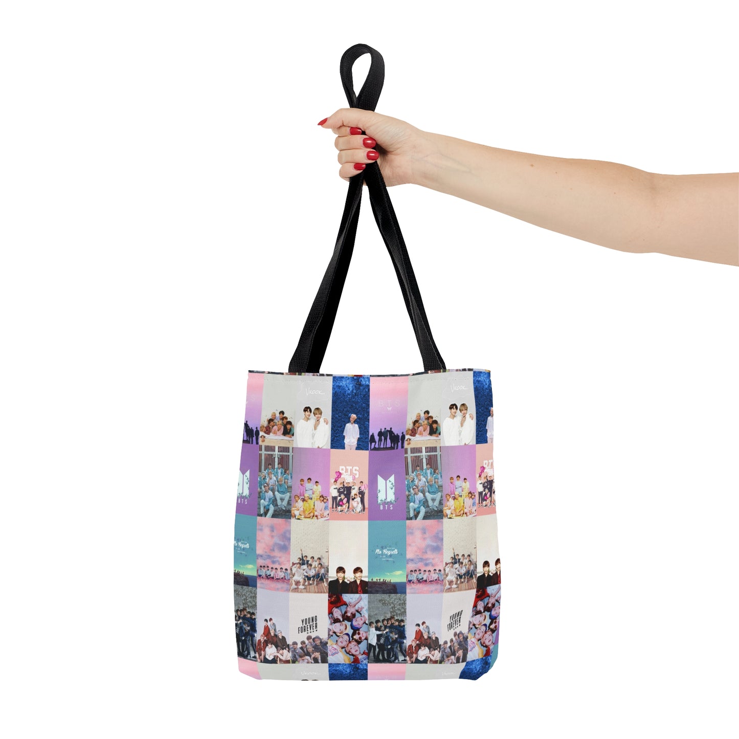 BTS Pastel Aesthetic Collage Tote Bag