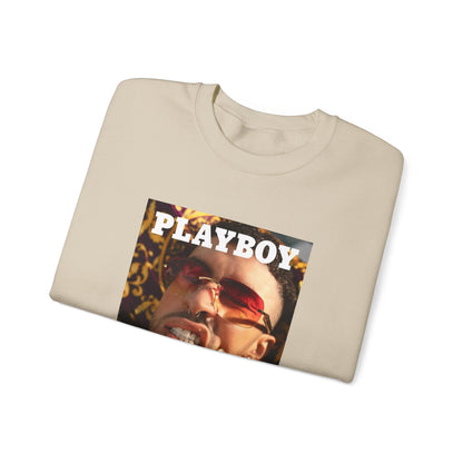 Bad Bunny Playboy Cover Unisex Heavy Blend Crewneck Sweatshirt