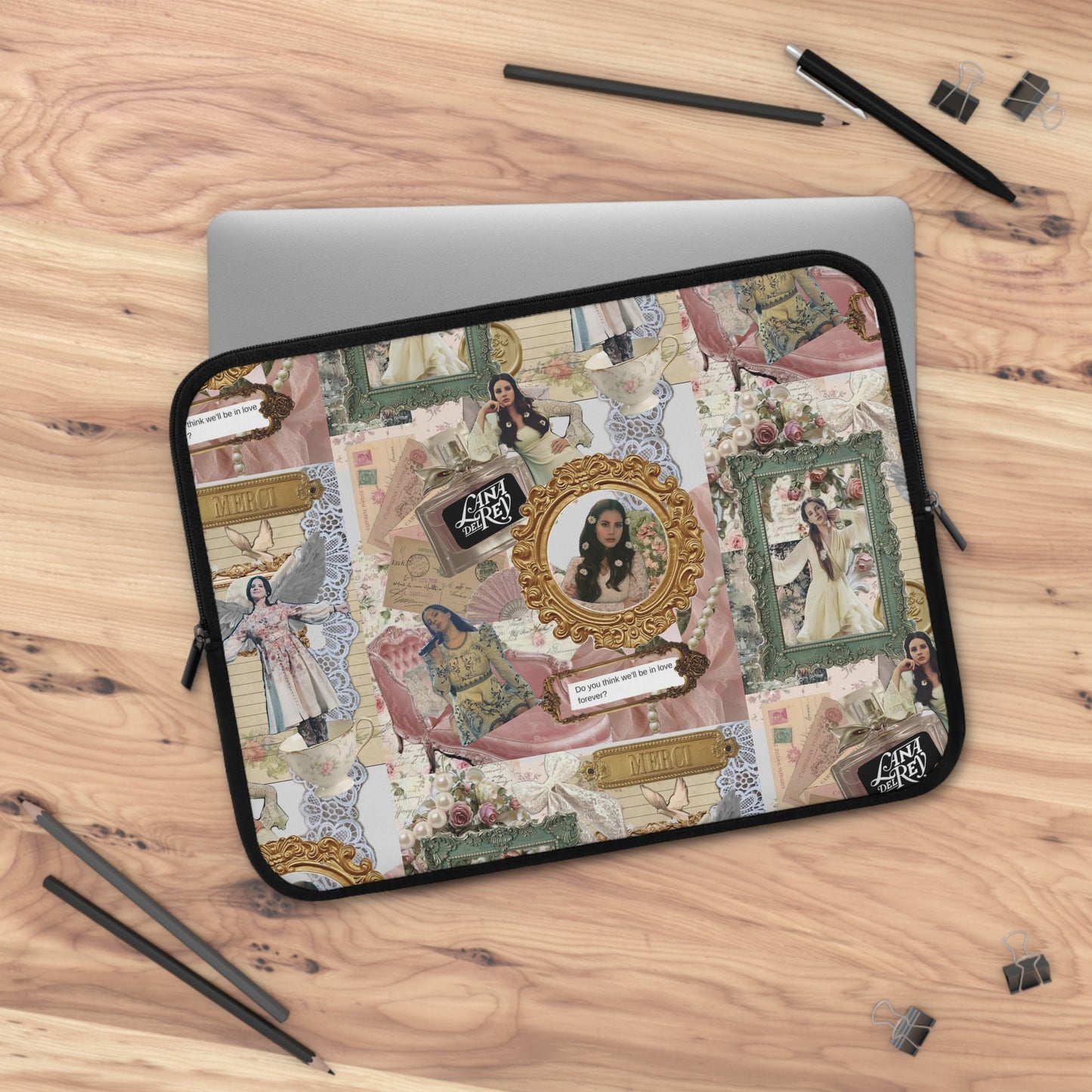 Lana Del Rey Victorian Collage Laptop Sleeve