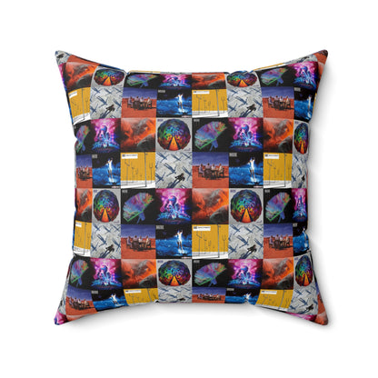 Muse Album Cover Collage Spun Polyester Square Pillow