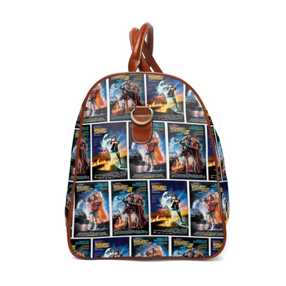 Back To The Future Movie Posters Collage Waterproof Travel Bag