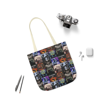 Motionless In White Album Cover Collage Polyester Canvas Tote Bag