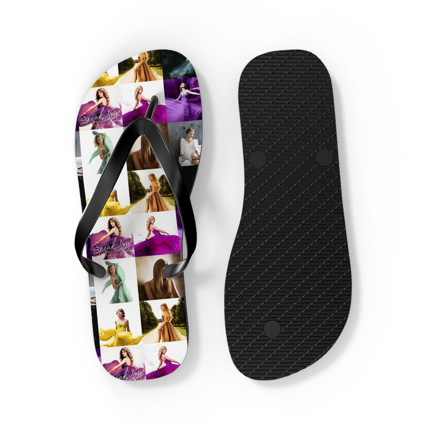 Taylor Swift Speak Now Mosaic Flip Flops