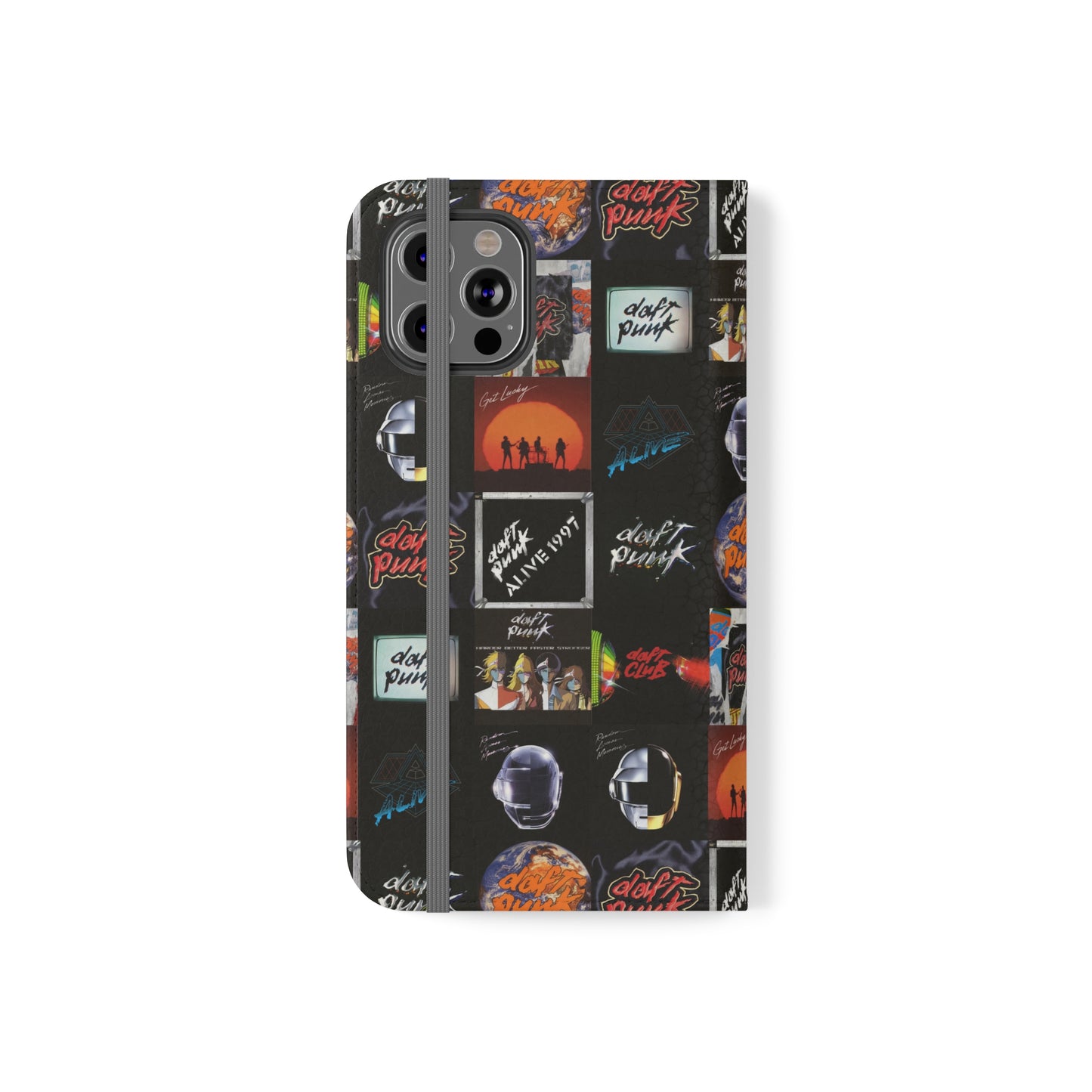 Daft Punk Album Cover Art Collage Phone Flip Case