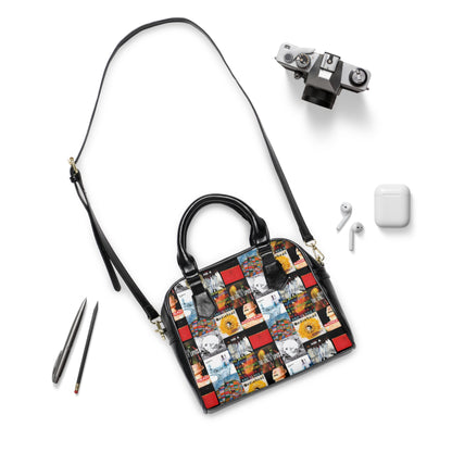 Radiohead Album Cover Collage Shoulder Handbag