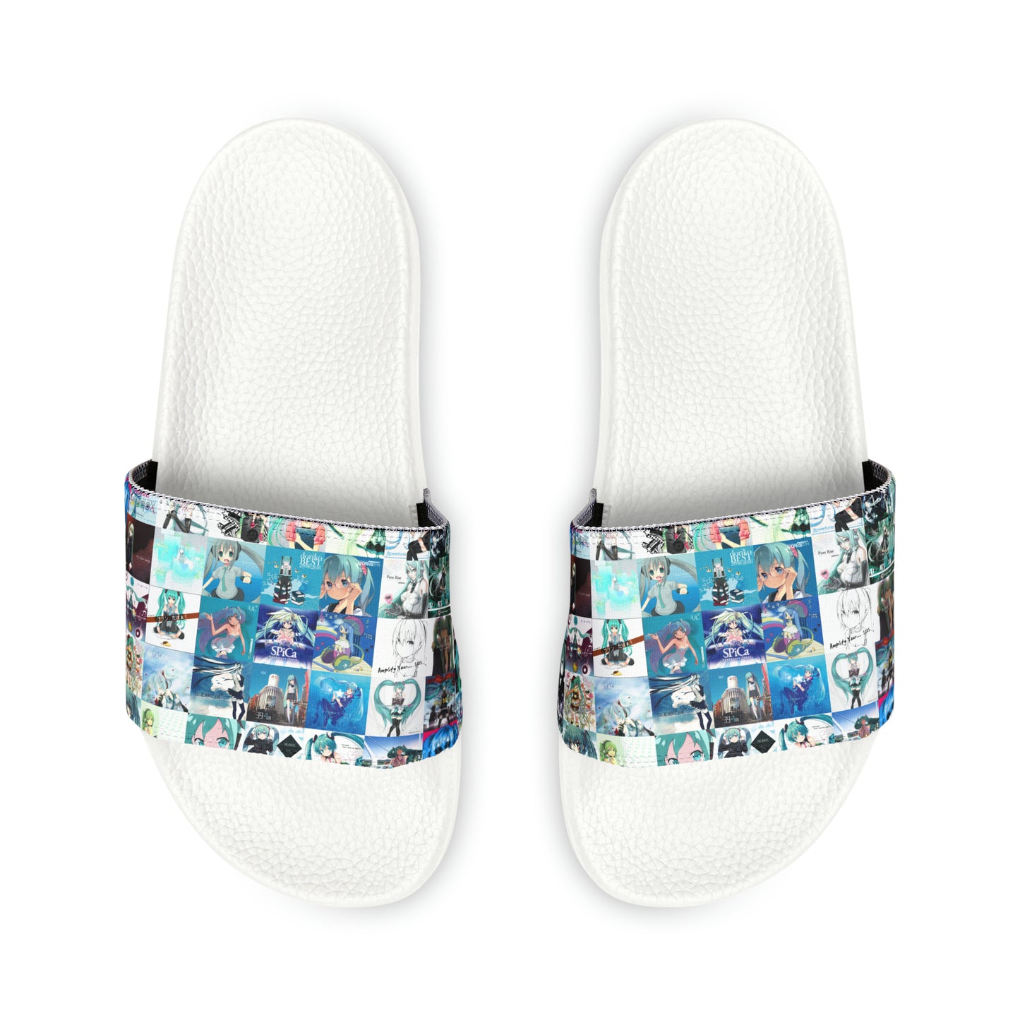 Hatsune Miku Album Cover Collage Women's Slide Sandals