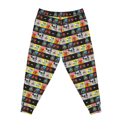 Bad Bunny Album Art Collage Athletic Jogger Sweatpants