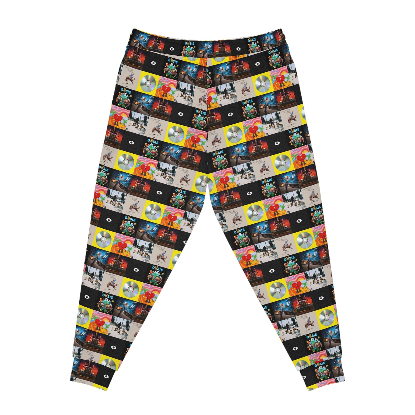 Bad Bunny Album Art Collage Athletic Jogger Sweatpants