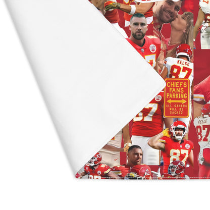 Travis Kelce Chiefs Red Collage Placemat