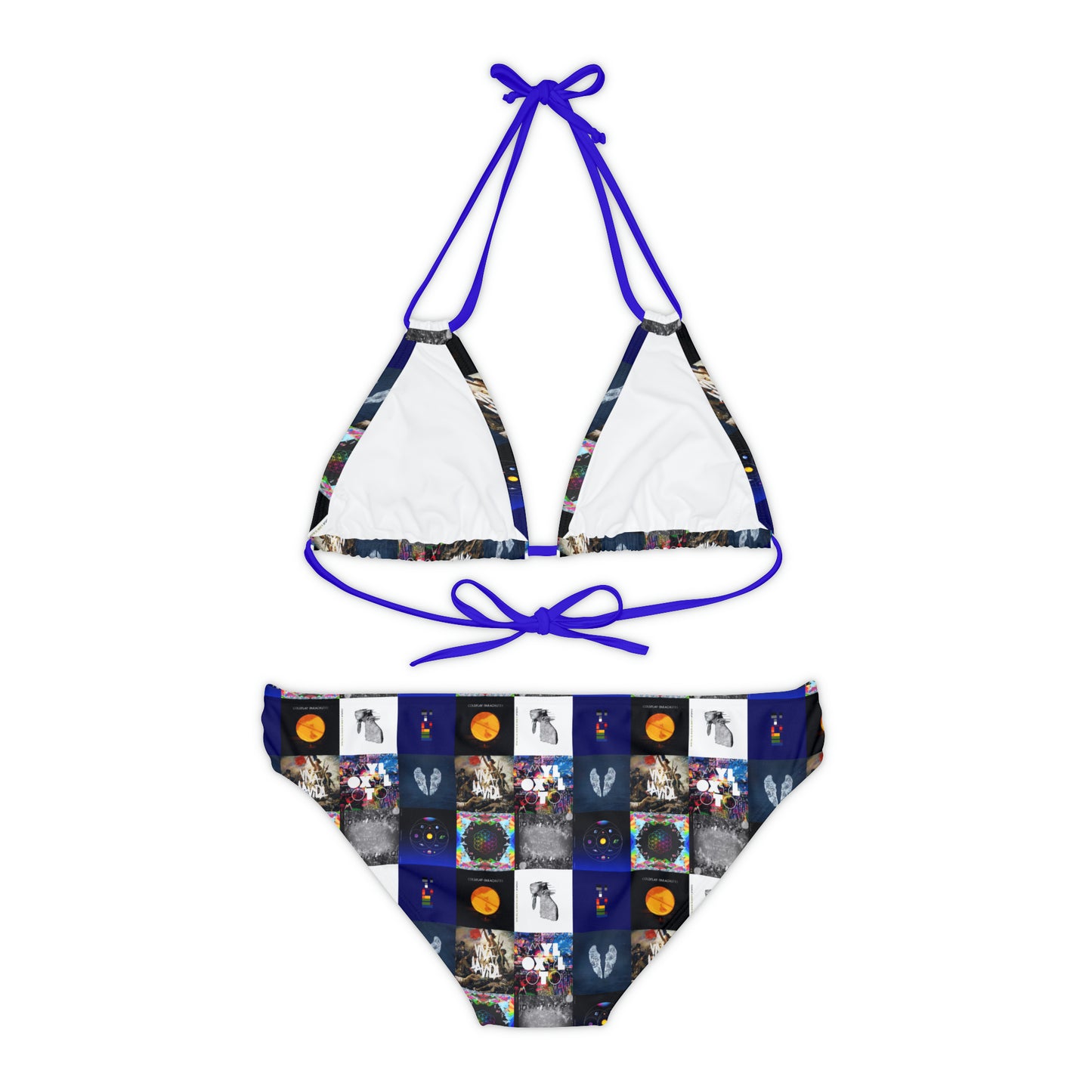 Coldplay Album Cover Collage Strappy Bikini Set