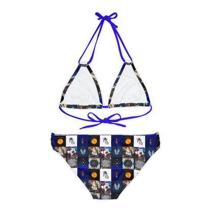 Coldplay Album Cover Collage Strappy Bikini Set