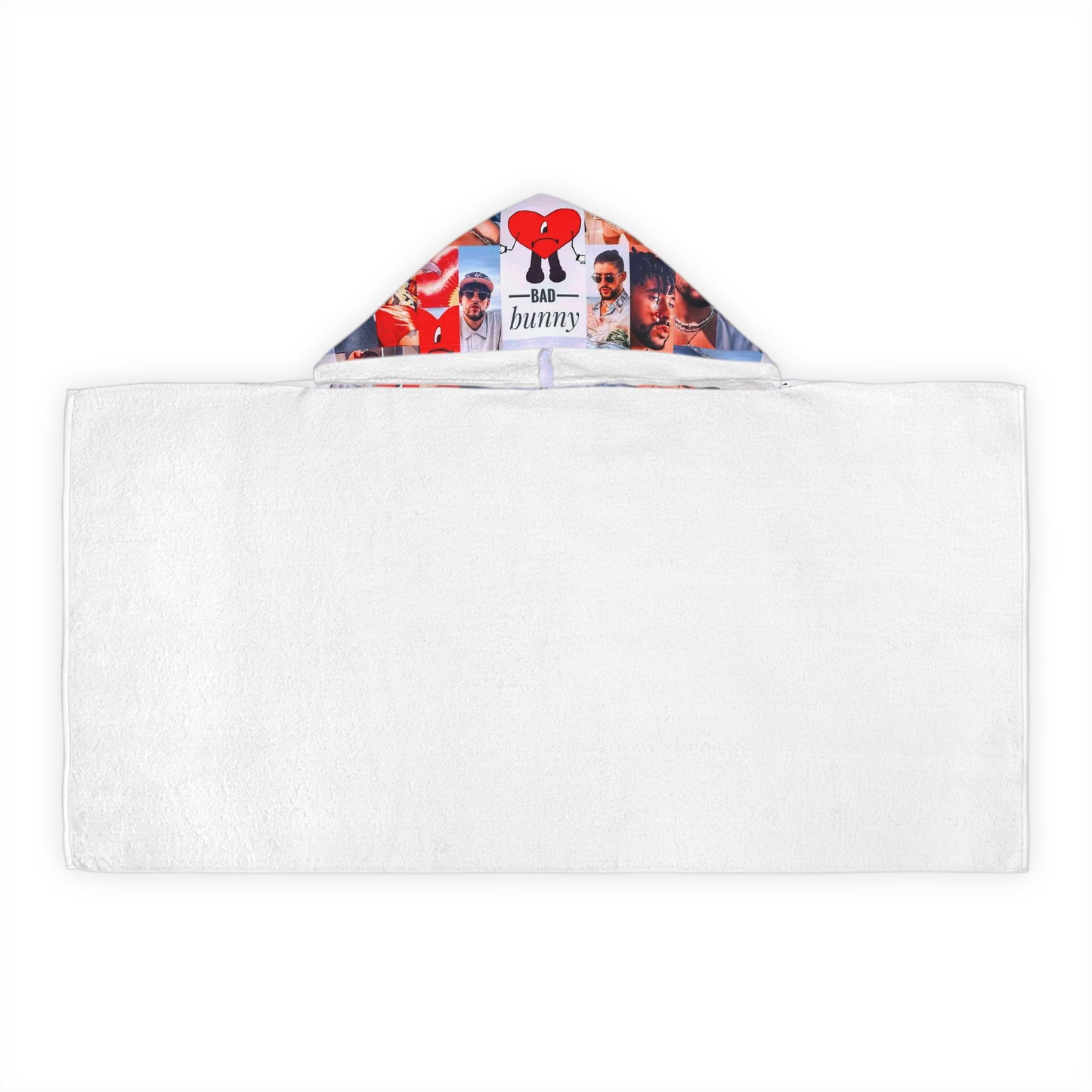 Bad Bunny Un Verano Sin Ti Photo Collage Youth Hooded Towel