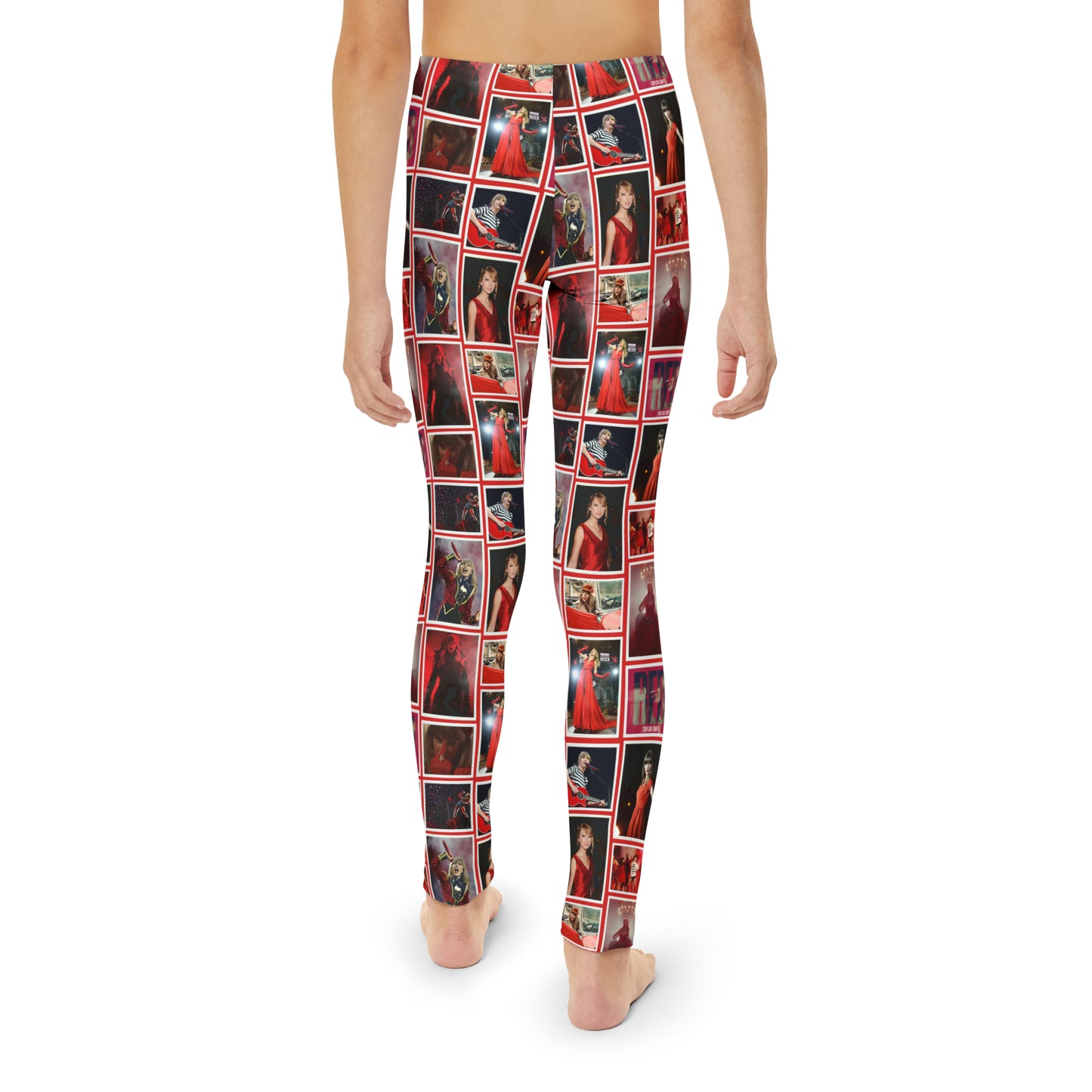 Taylor Swift Red Era Collage Youth Leggings