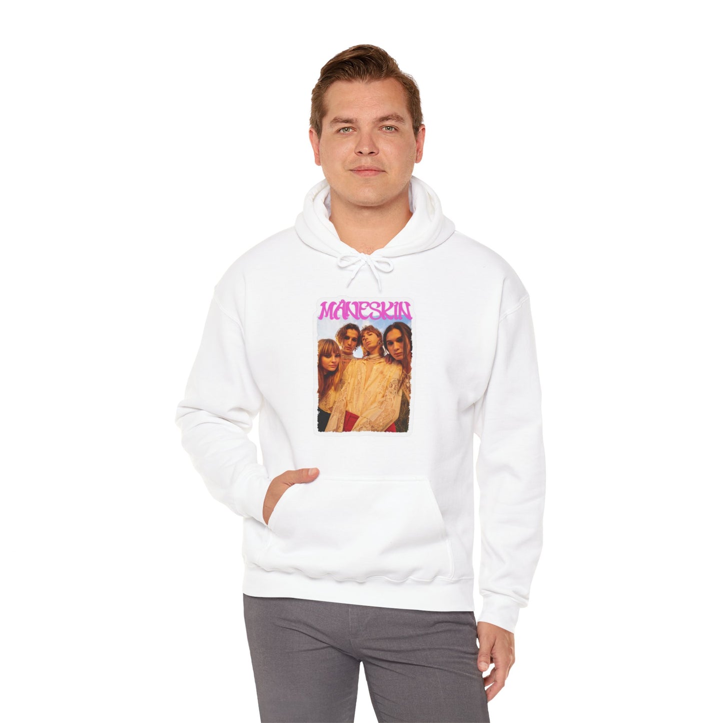 Måneskin Group Photo Unisex Heavy Blend Hooded Sweatshirt