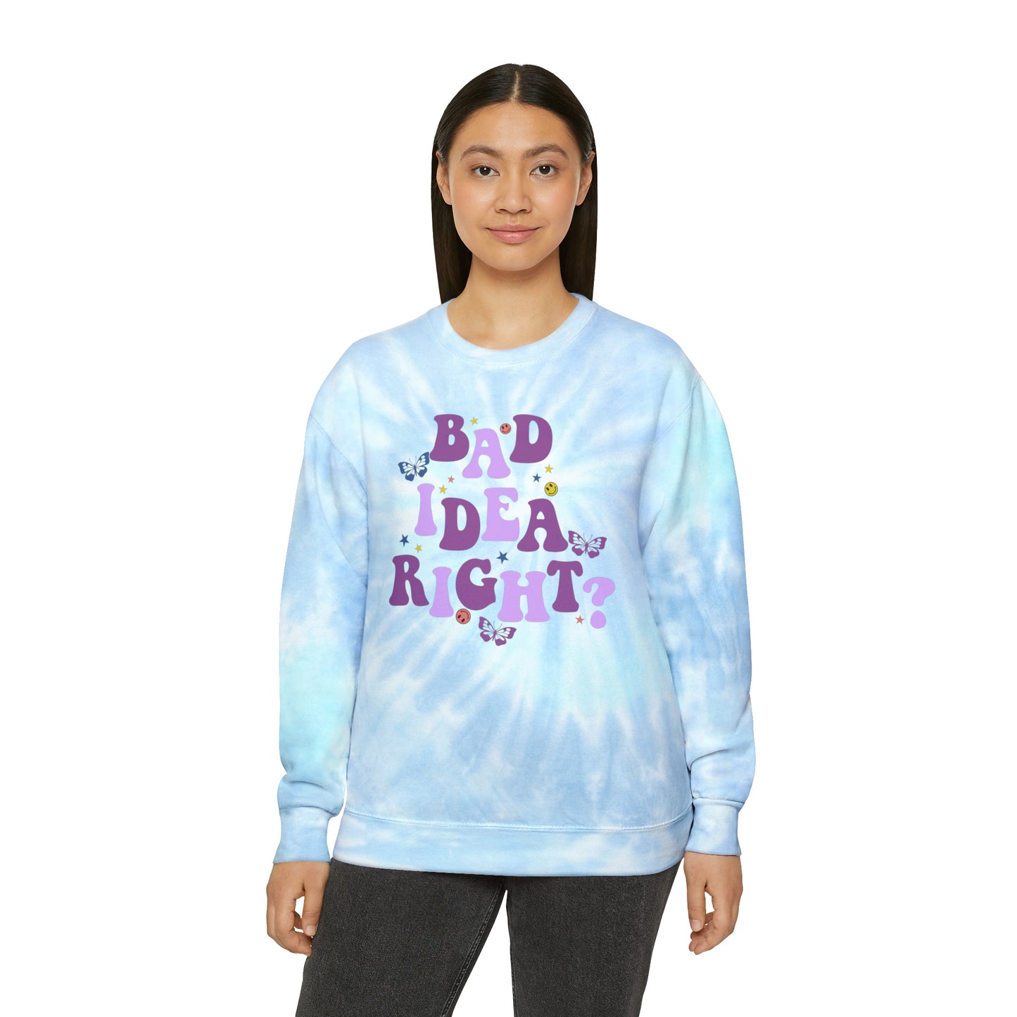 Olivia Rodrigo Bad Idea Right? Unisex Tie-Dye Sweatshirt