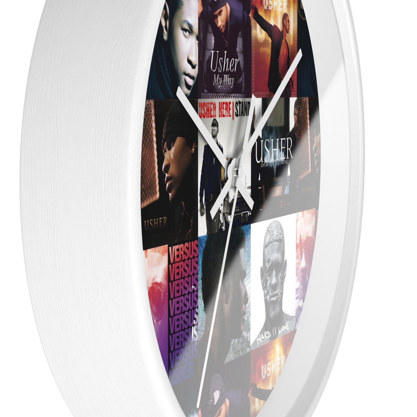 Usher Album Cover Art Mosaic Wall Clock