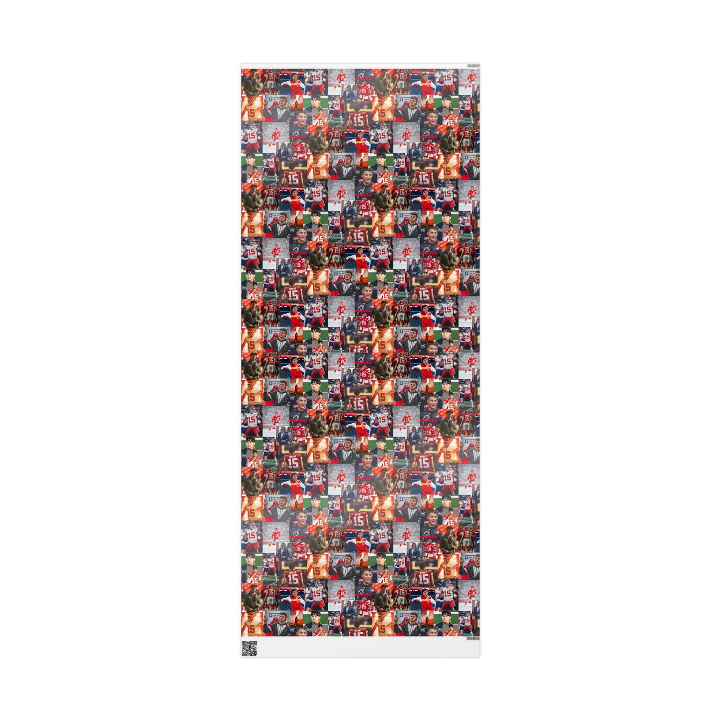 Patrick Mahomes Chiefs MVPAT Photo Collage Gift Wrapping Paper