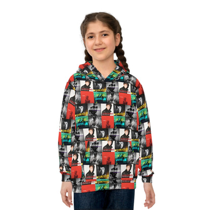 Justin Bieber Album Cover Collage Kid's Hoodie