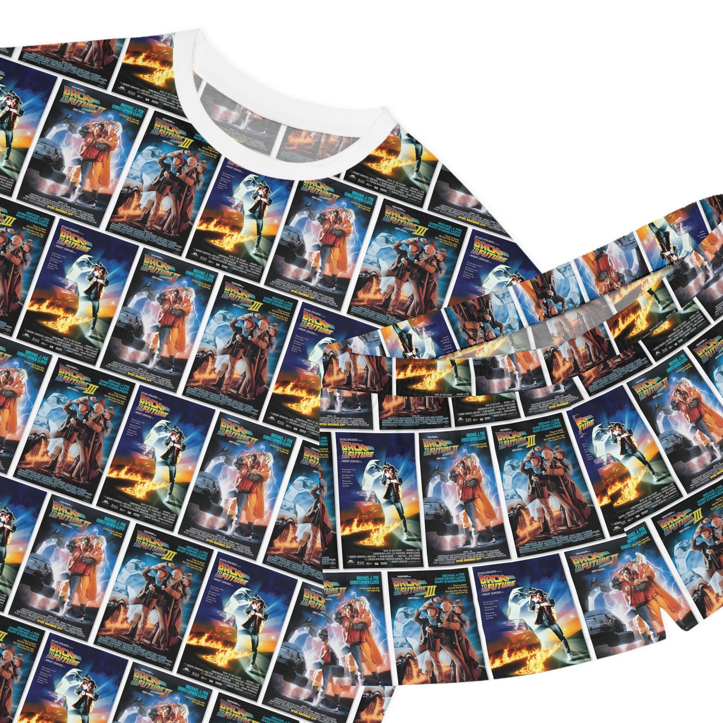 Back To The Future Movie Posters Collage Women's Short Pajama Set