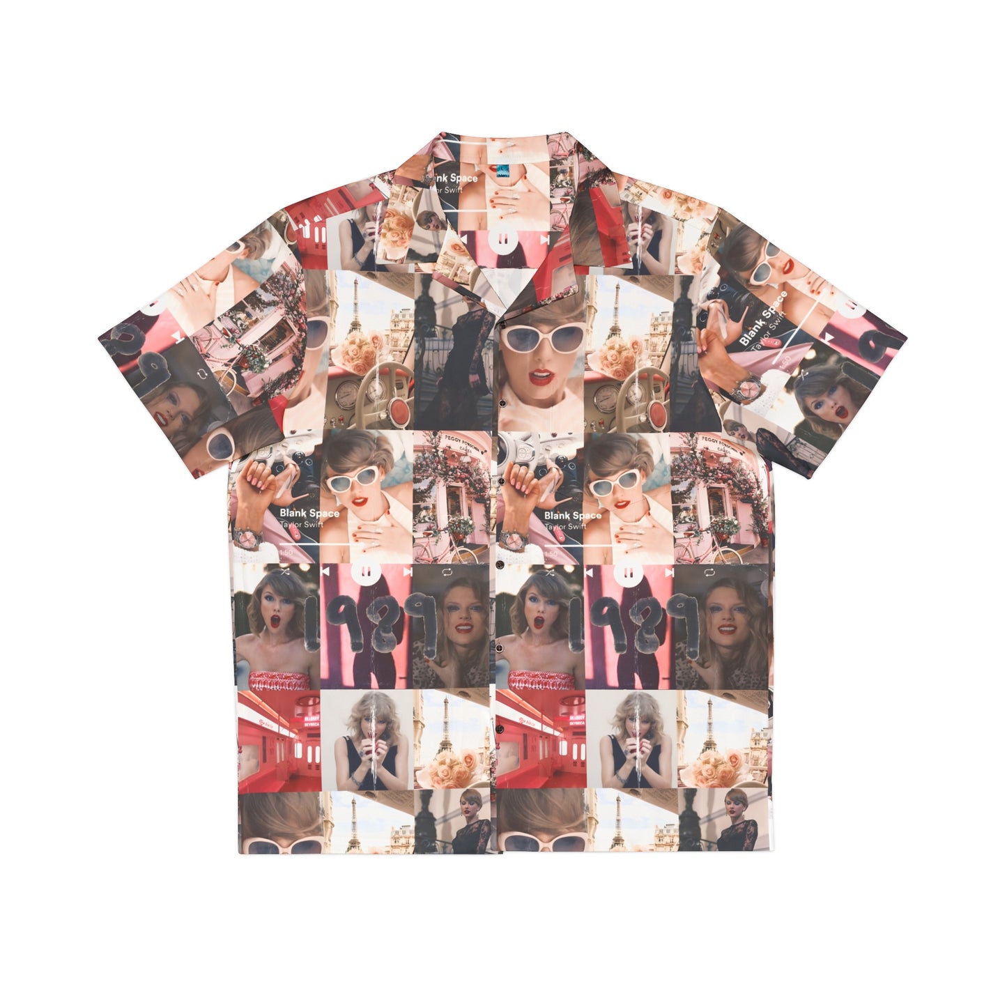 Taylor Swift 1989 Blank Space Collage Men's Hawaiian Shirt