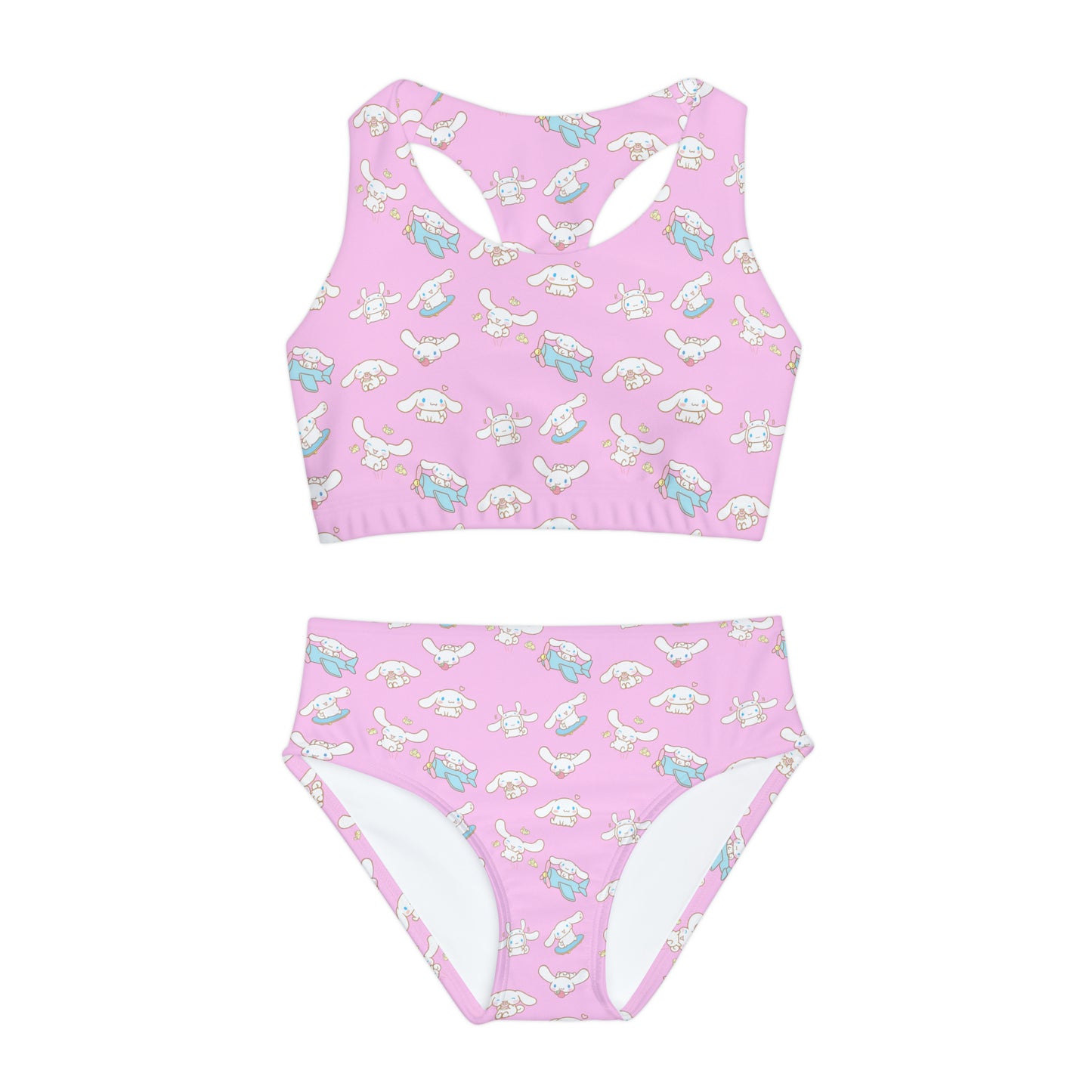 Cinnamoroll Playing Around Pattern Girls Two Piece Swimsuit