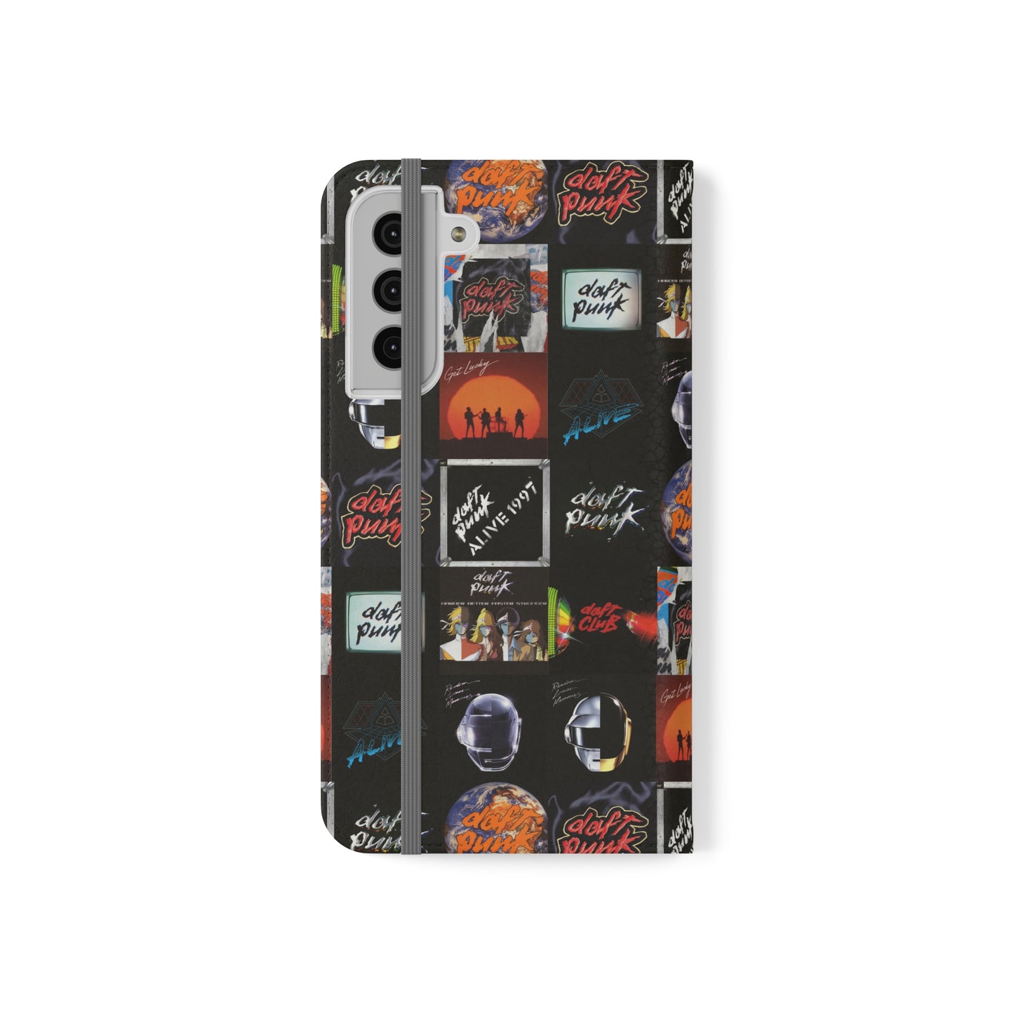 Daft Punk Album Cover Art Collage Phone Flip Case