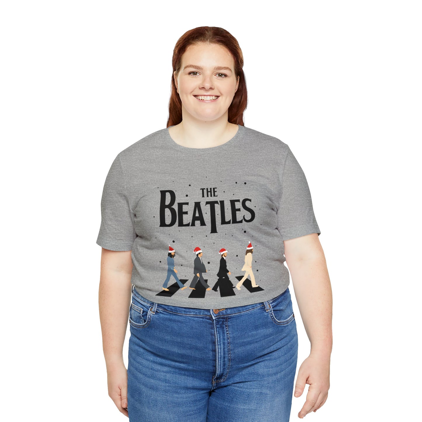 The Beatles Abbey Road Santas Unisex Jersey Short Sleeve Tee Shirt