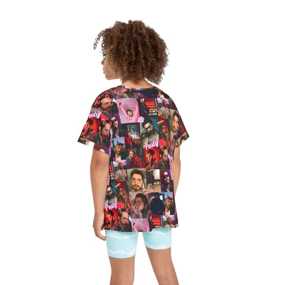 Post Malone Posty Love Photo Collage Kids Sports Jersey