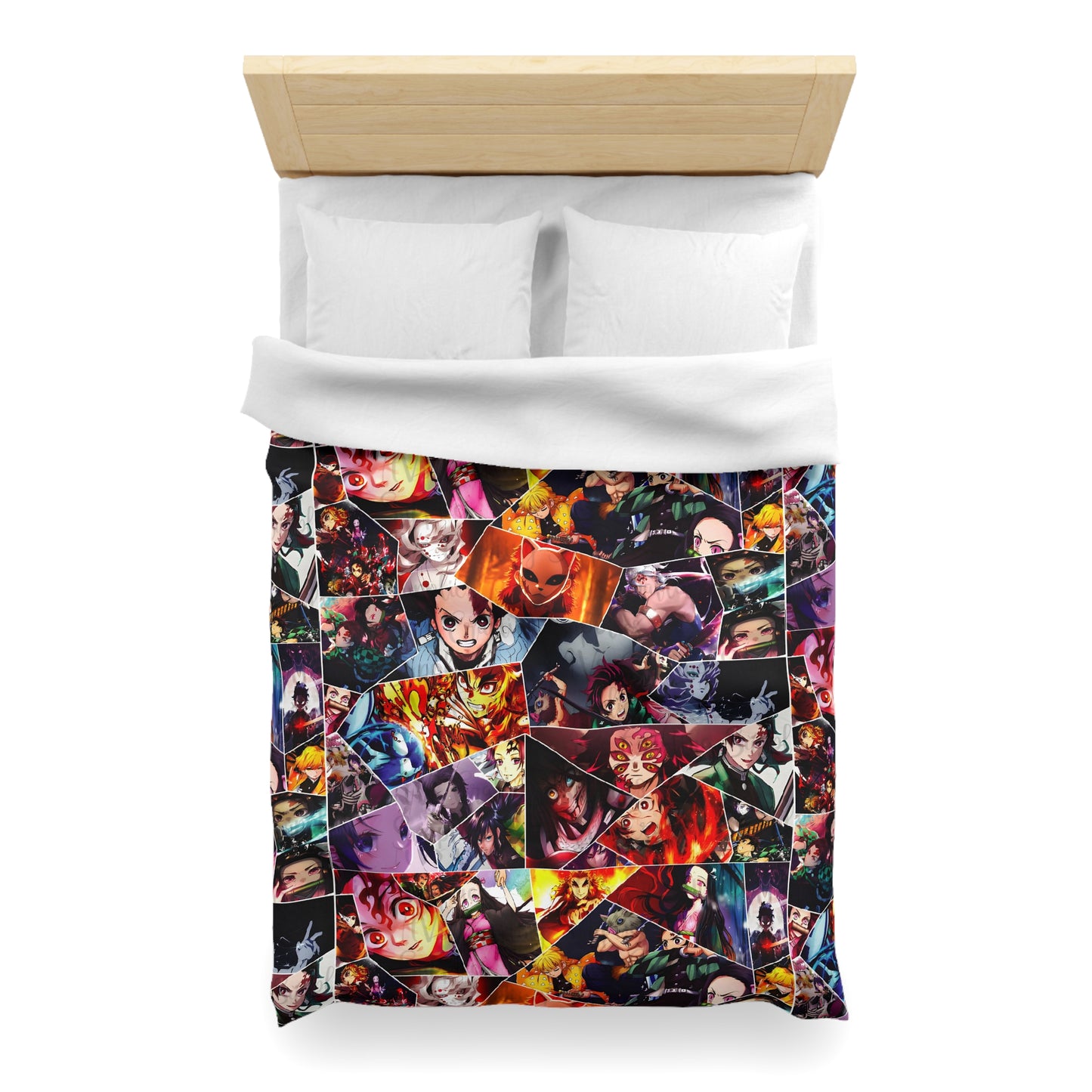 Demon Slayer Reflections Collage Microfiber Duvet Cover