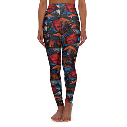 Post Malone Crystal Portaits Collage High Waisted Yoga Leggings