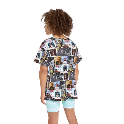 Lana Del Rey Album Cover Collage Kids Sports Jersey