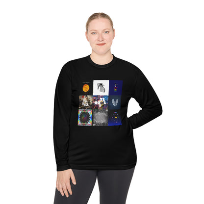 Colplay Album Cover Collage Unisex Lightweight Long Sleeve Tee