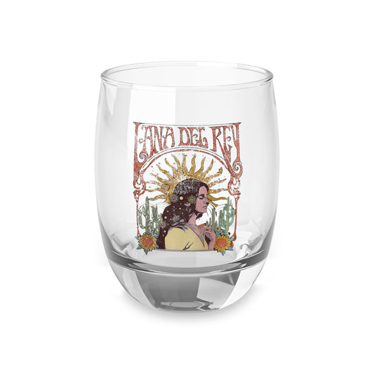 Lana Del Rey Vintage Artwork Whiskey Glass
