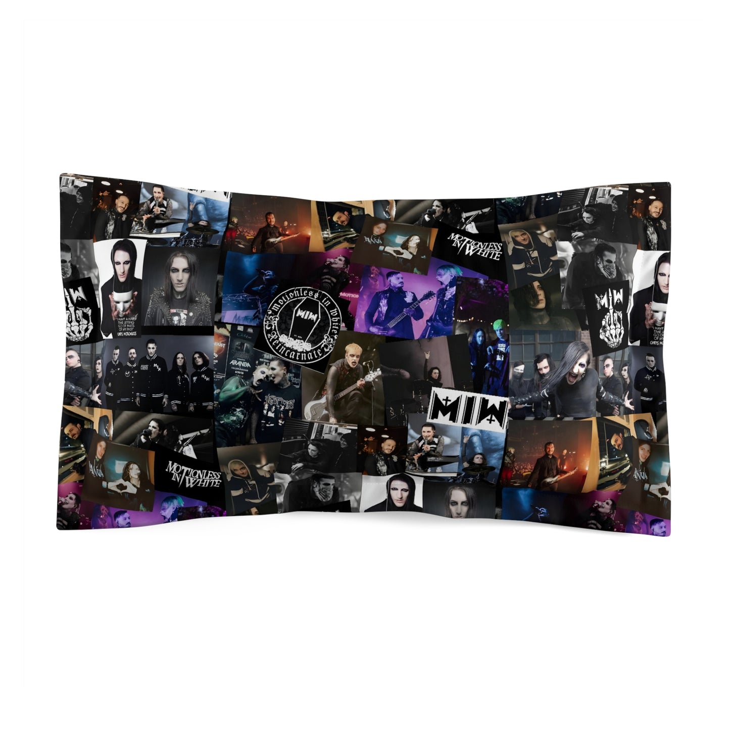 Motionless In White Photo Collage Microfiber Pillow Sham