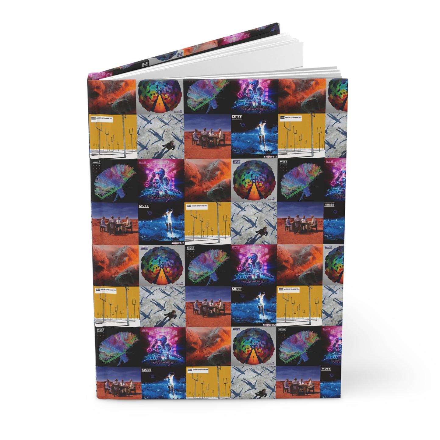 Muse Album Cover Collage Hardcover Journal