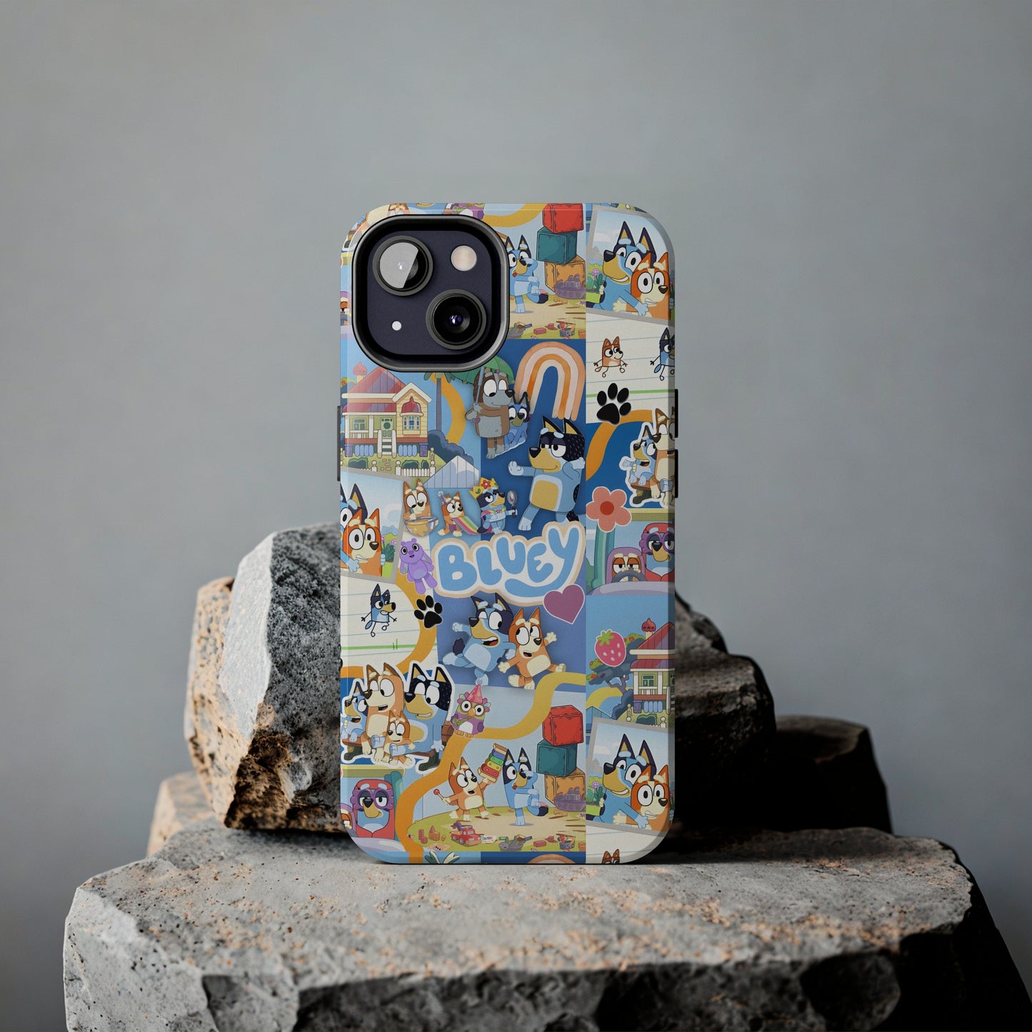 Bluey Playtime Collage Tough Phone Cases
