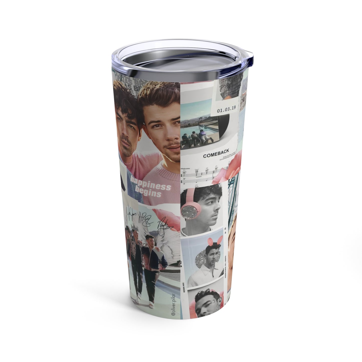 Jonas Brother Happiness Begins Collage 20oz Tumbler