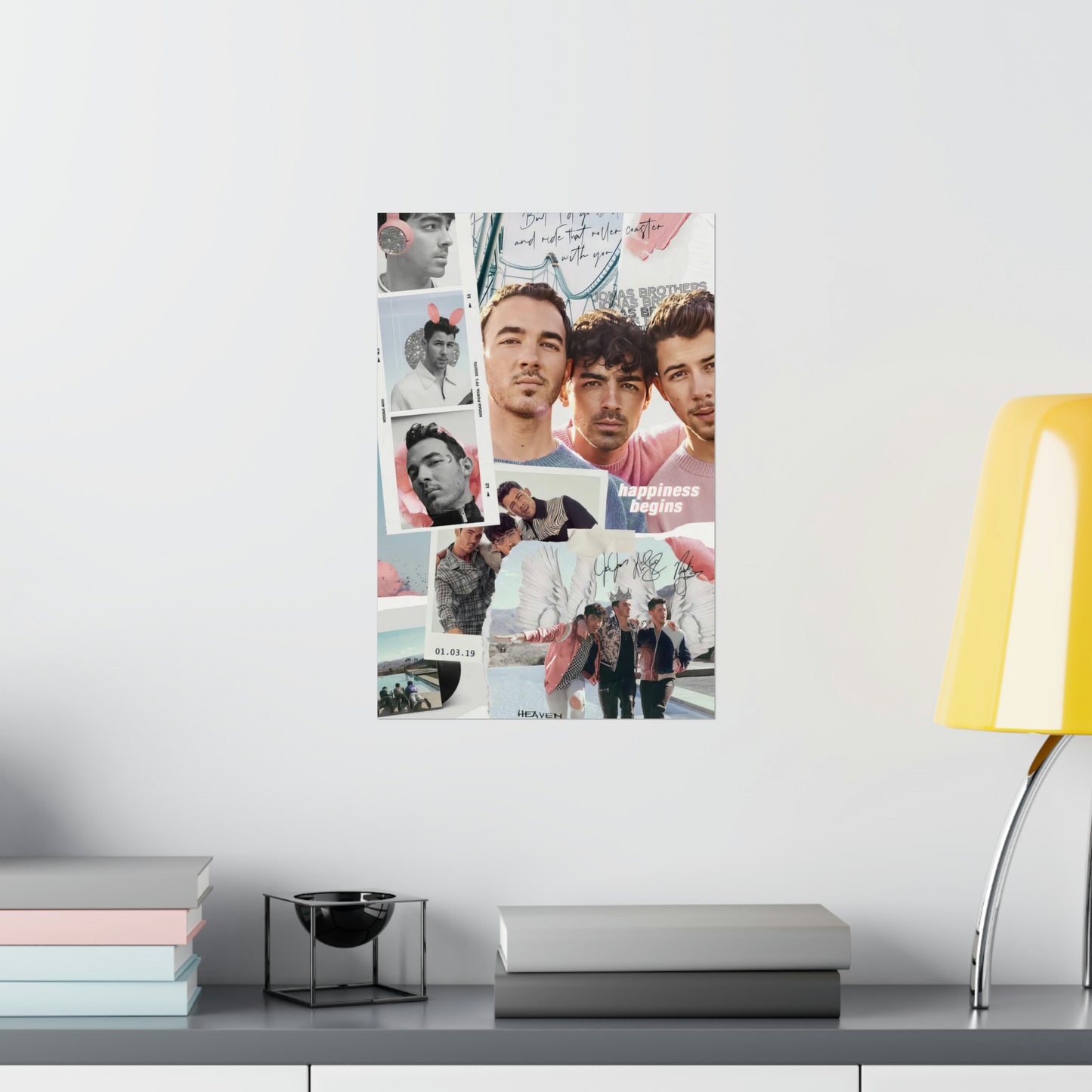 Jonas Brothers Happiness Begins Collage Matte Poster