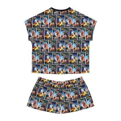 Back To The Future Movie Posters Collage Women's Short Pajama Set