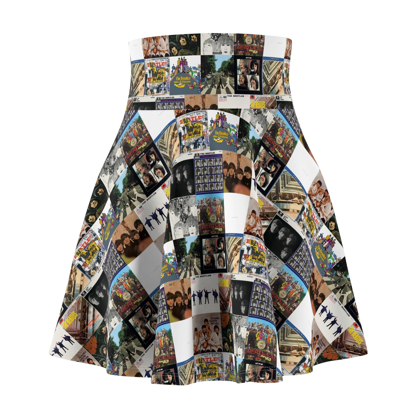 The Beatles Album Cover Collage Women's Skater Skirt