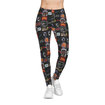 Daft Punk Album Cover Art Collage Women's Casual Leggings